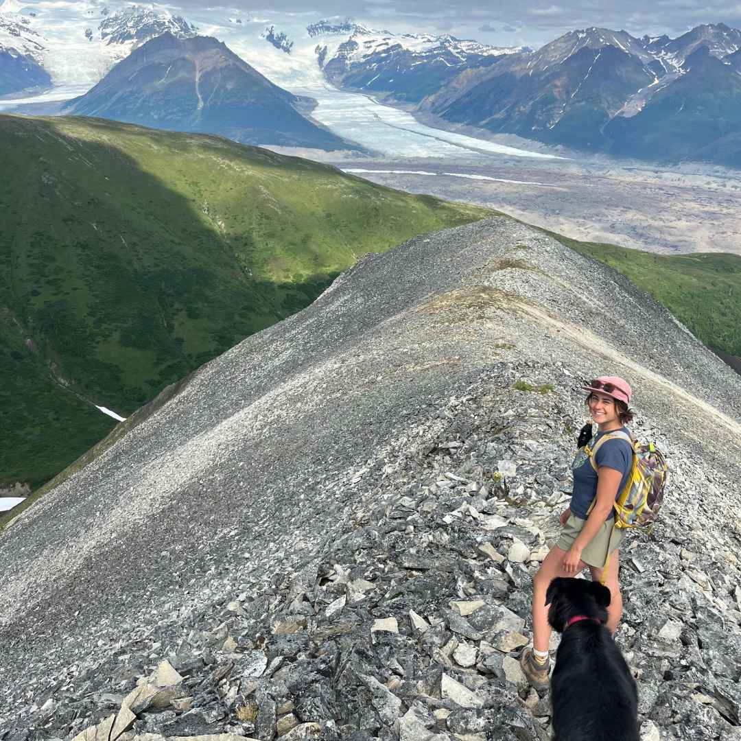 Mia Hiking with Doge