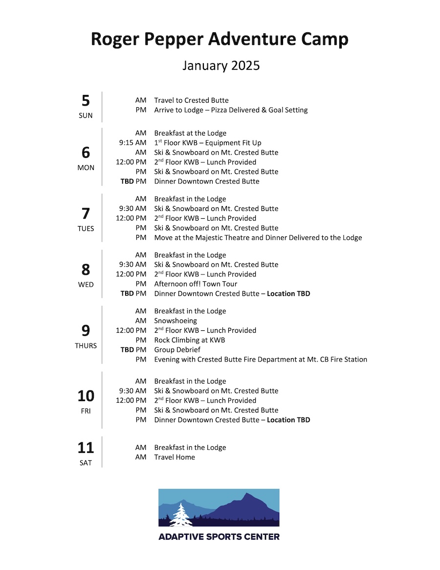 RPAC Itinerary