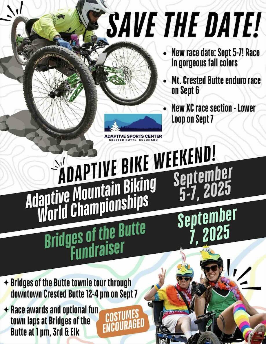 Adaptive bike weekend save the date